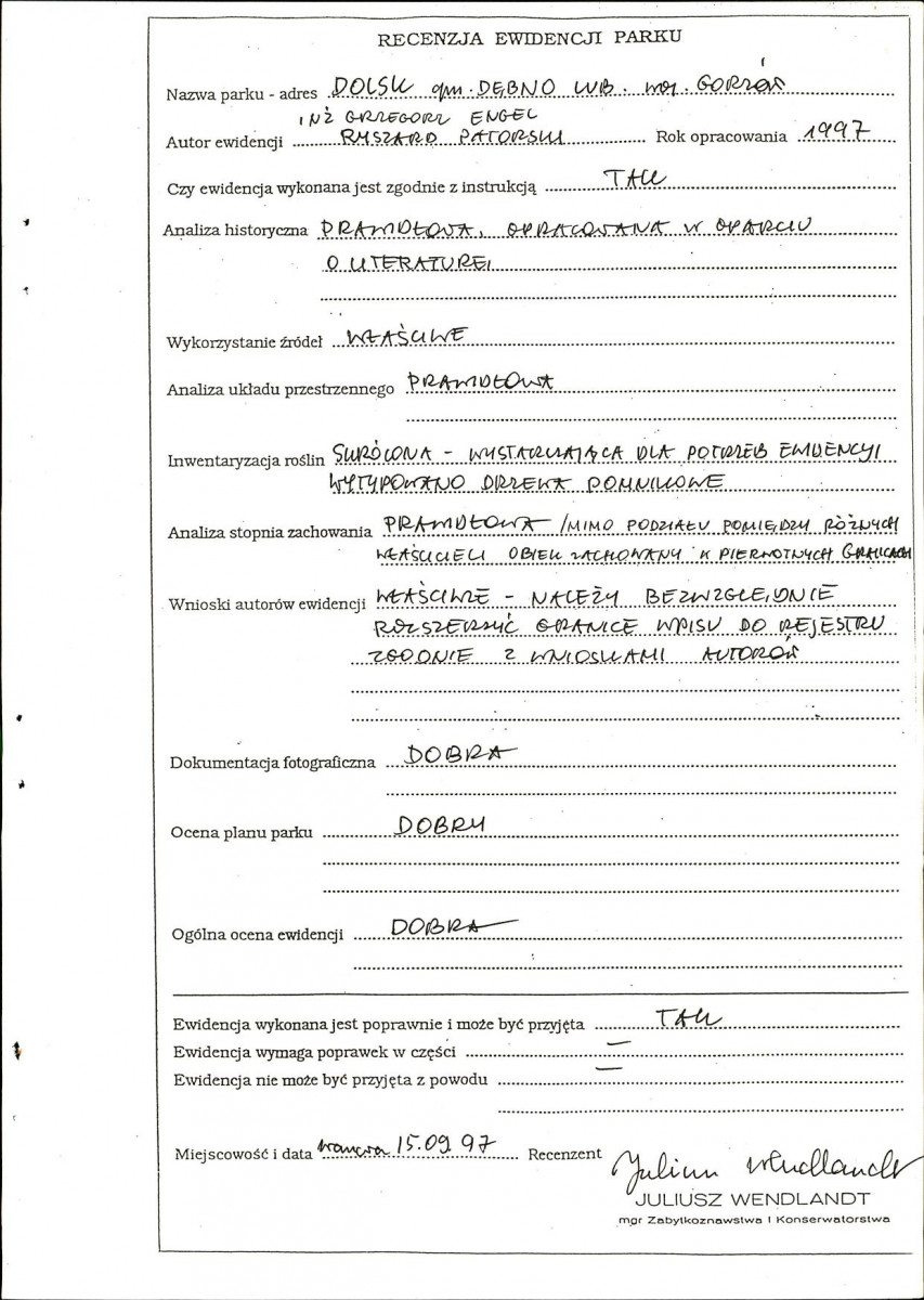 EP - Ewidencja parkowa, skan nr 78