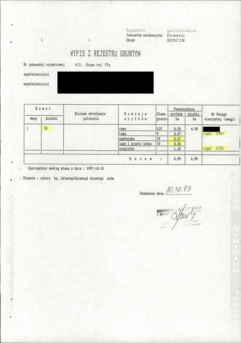 EP - Ewidencja parkowa, skan nr 23