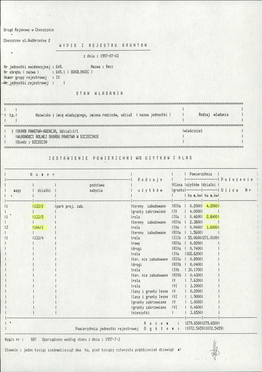 EP - Ewidencja parkowa, skan nr 26