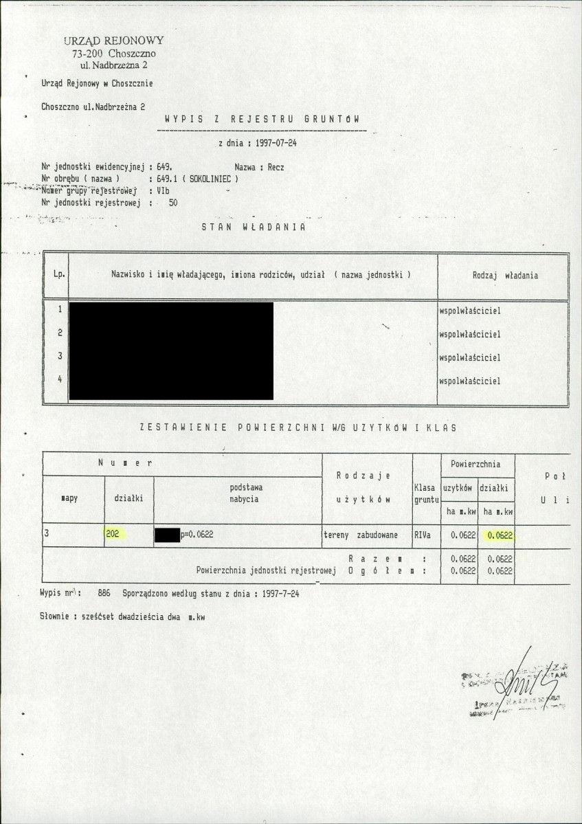 EP - Ewidencja parkowa, skan nr 27