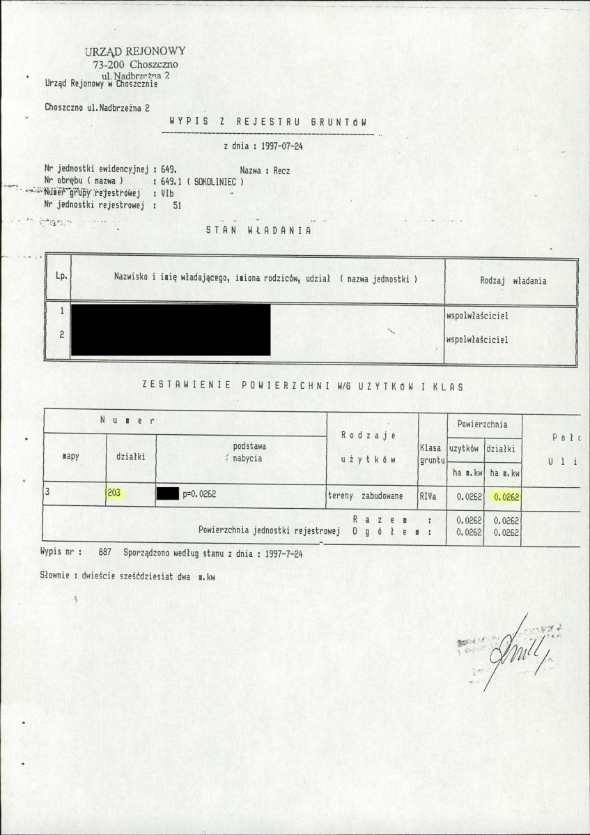 EP - Ewidencja parkowa, skan nr 28