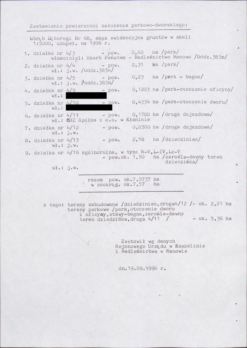 EP - Ewidencja parkowa, skan nr 20