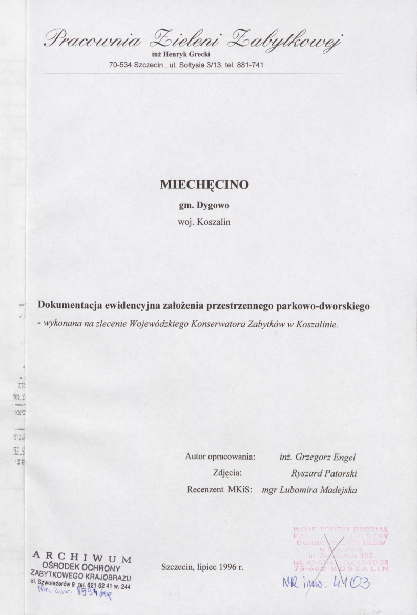 EP - Ewidencja parkowa, skan nr 4