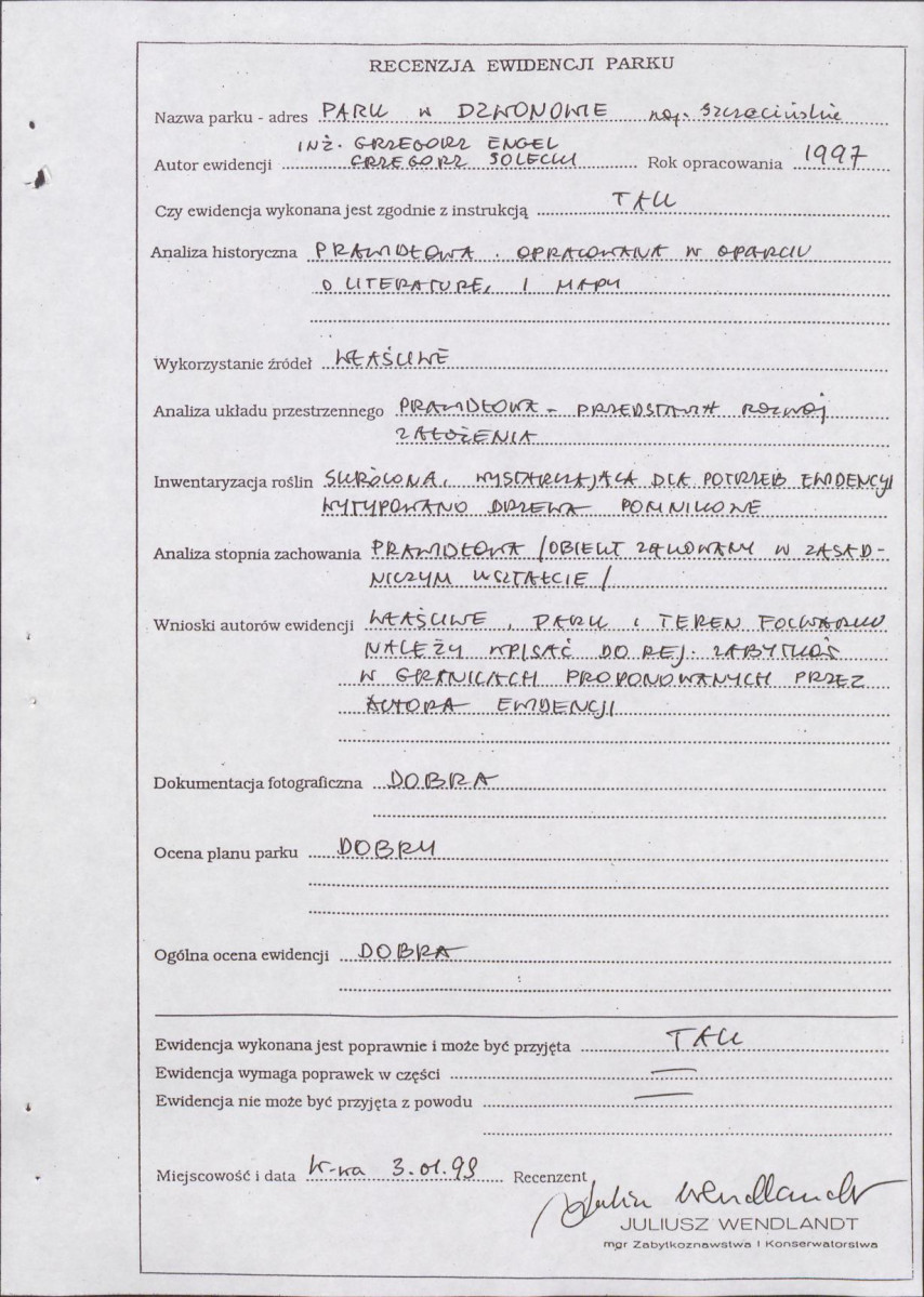 EP - Ewidencja parkowa, skan nr 53