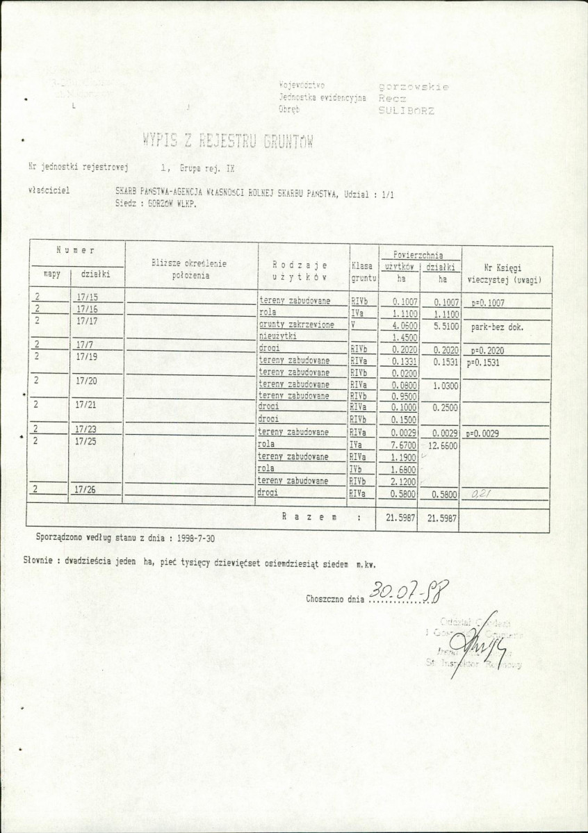Ewidencja parkowa, skan nr 21