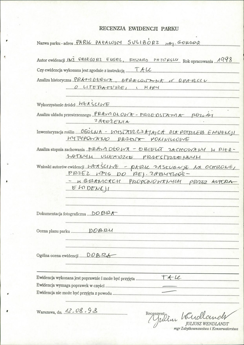 Ewidencja parkowa, skan nr 47