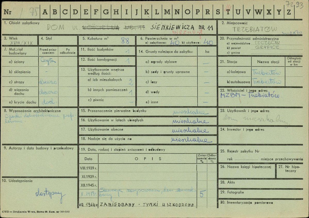 Karta zielona, skan nr 1