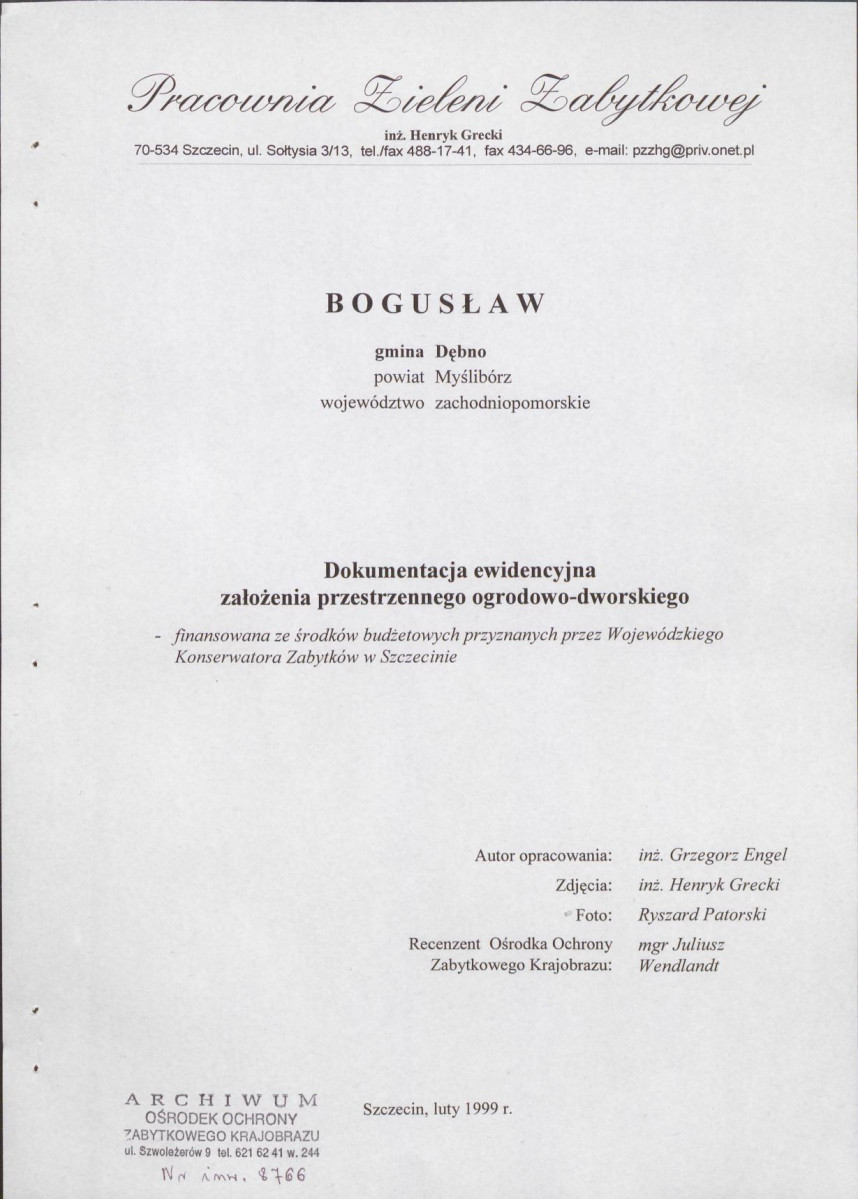 EP - Ewidencja parkowa, skan nr 3