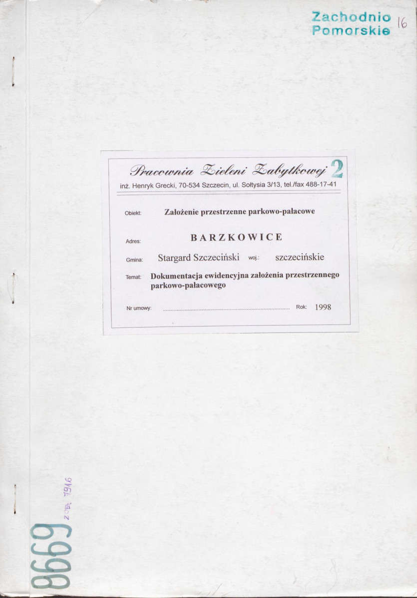 EP - Ewidencja parkowa, skan nr 1