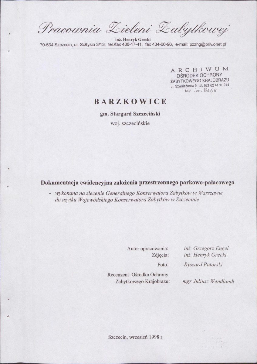 EP - Ewidencja parkowa, skan nr 4