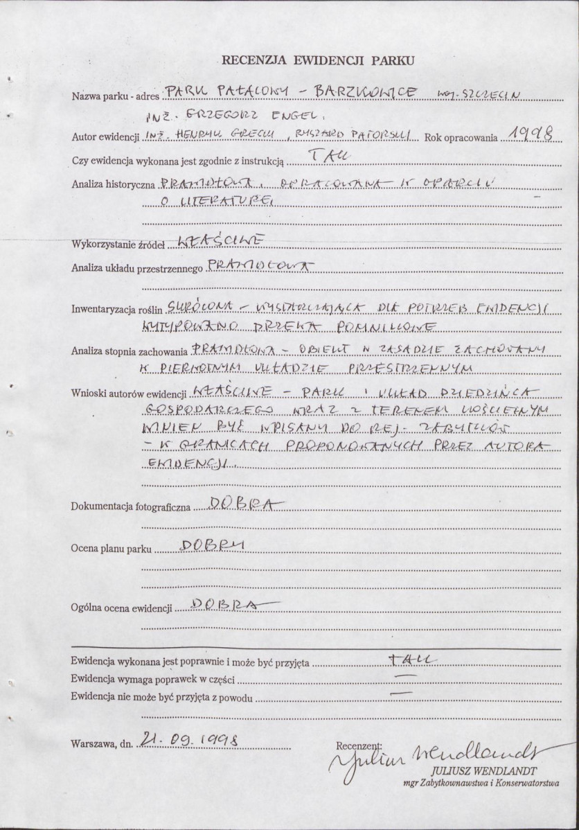 EP - Ewidencja parkowa, skan nr 64