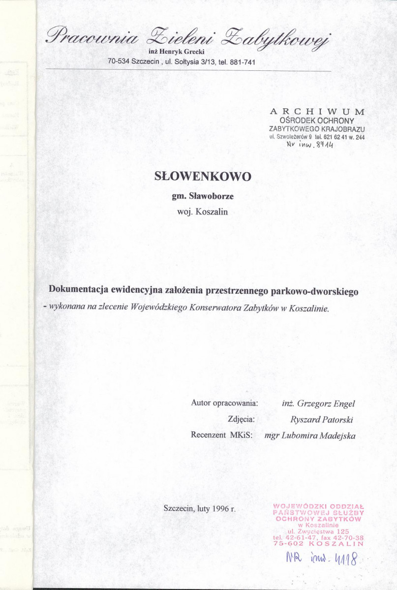Ewidencja parkowa, skan nr 4