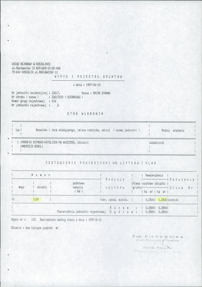 EP - Ewidencja parkowa, skan nr 20