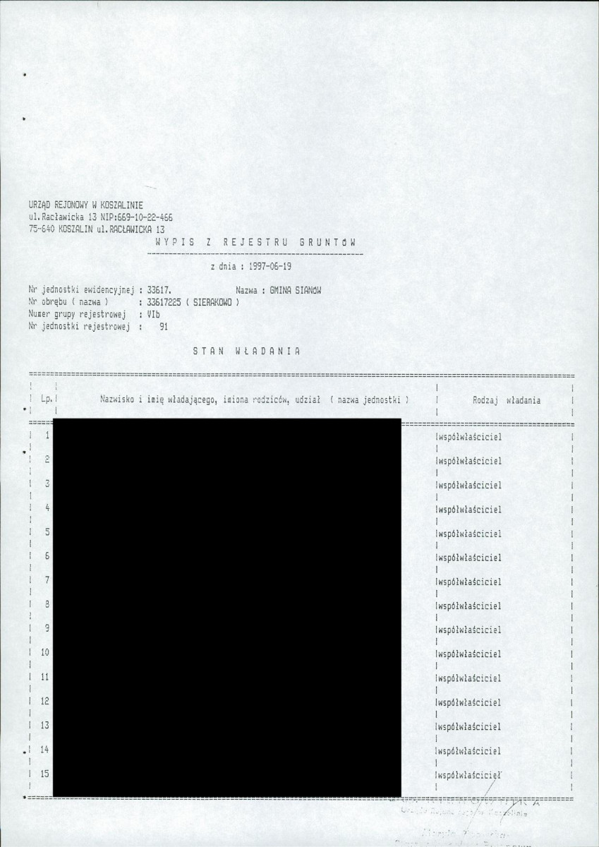 EP - Ewidencja parkowa, skan nr 22