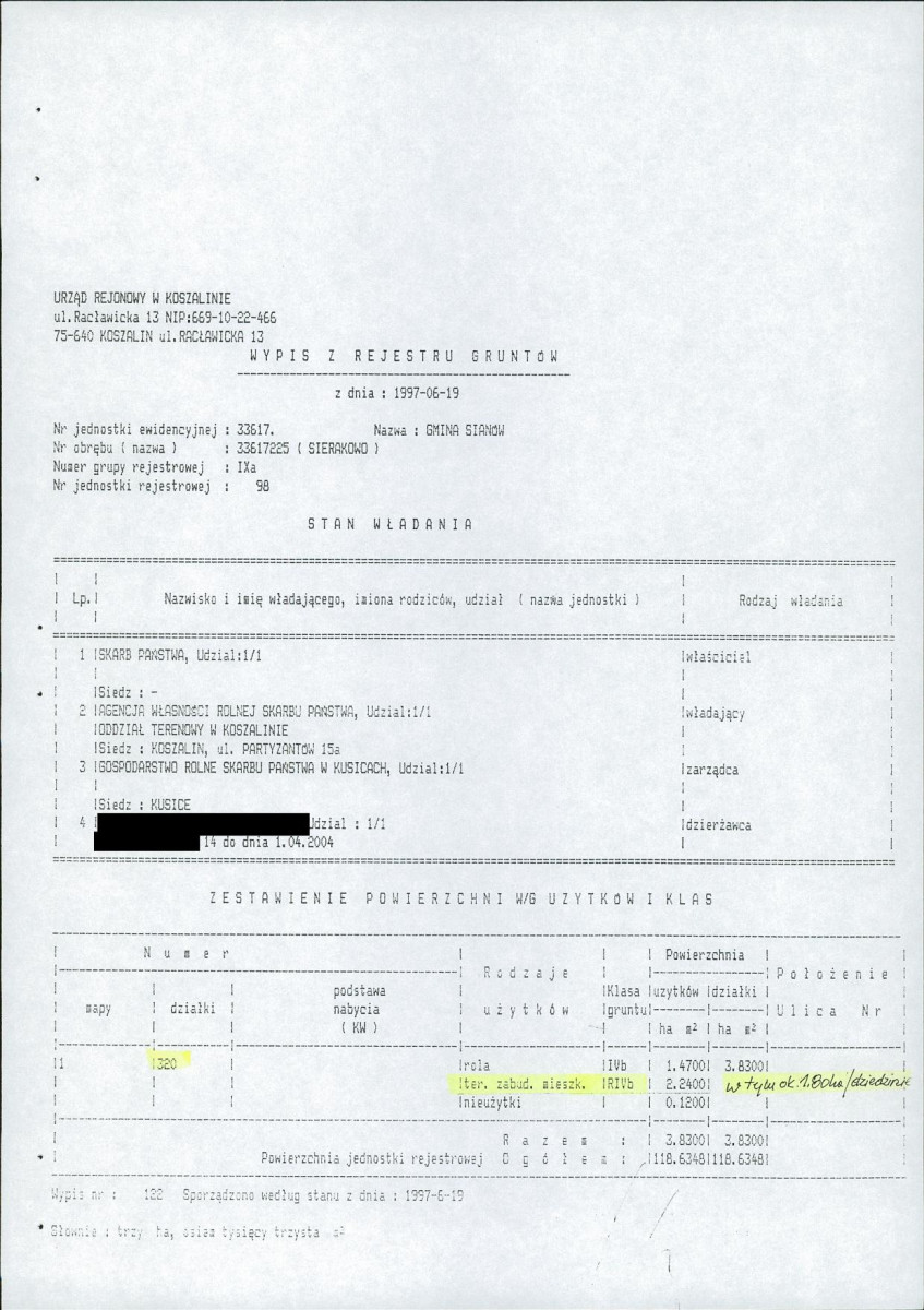 EP - Ewidencja parkowa, skan nr 26