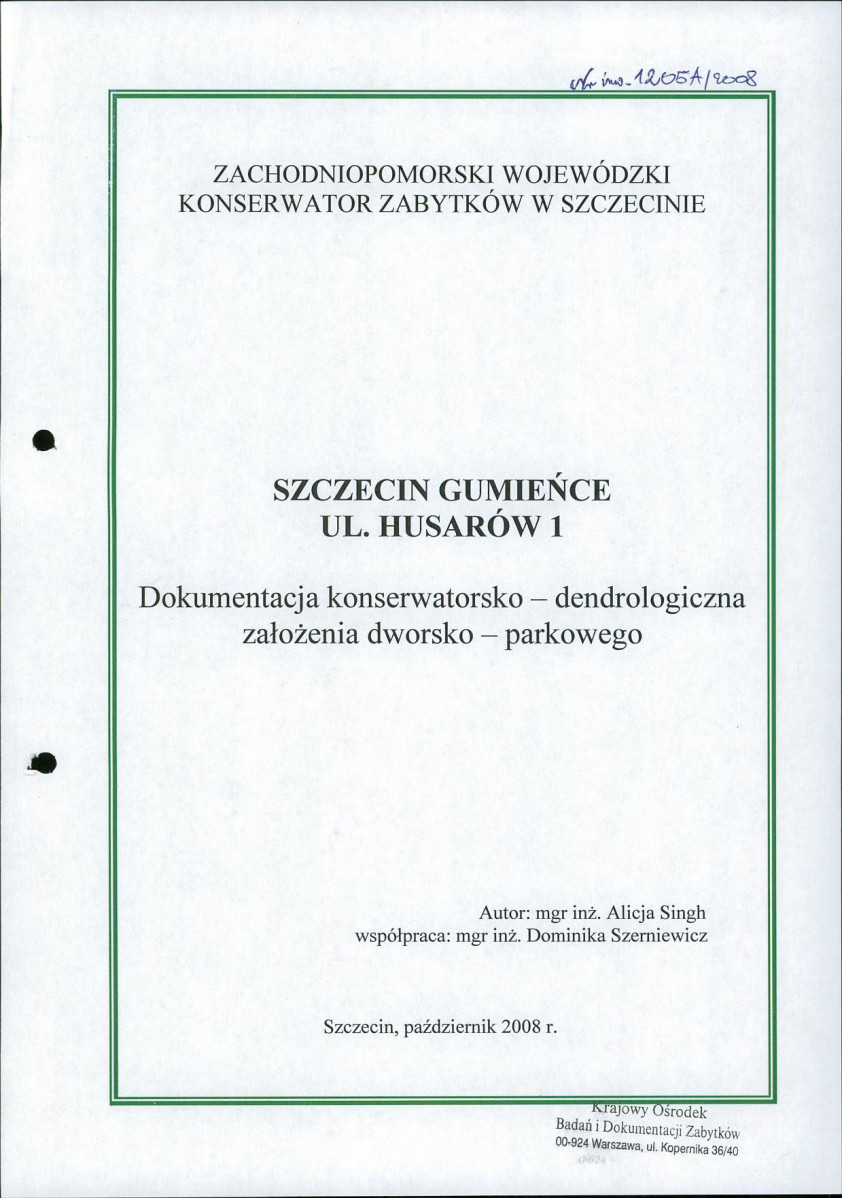 EP - Ewidencja parkowa, skan nr 2