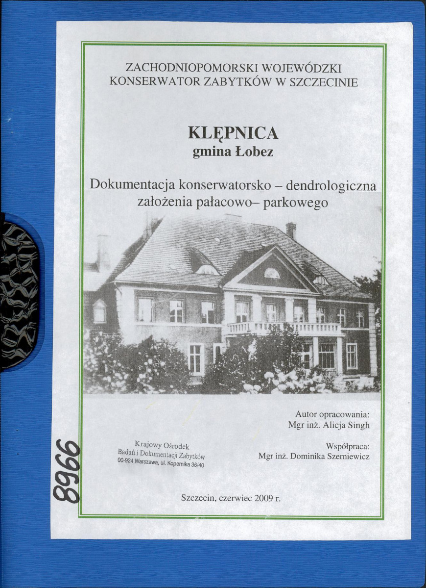EP - Ewidencja parkowa, skan nr 1