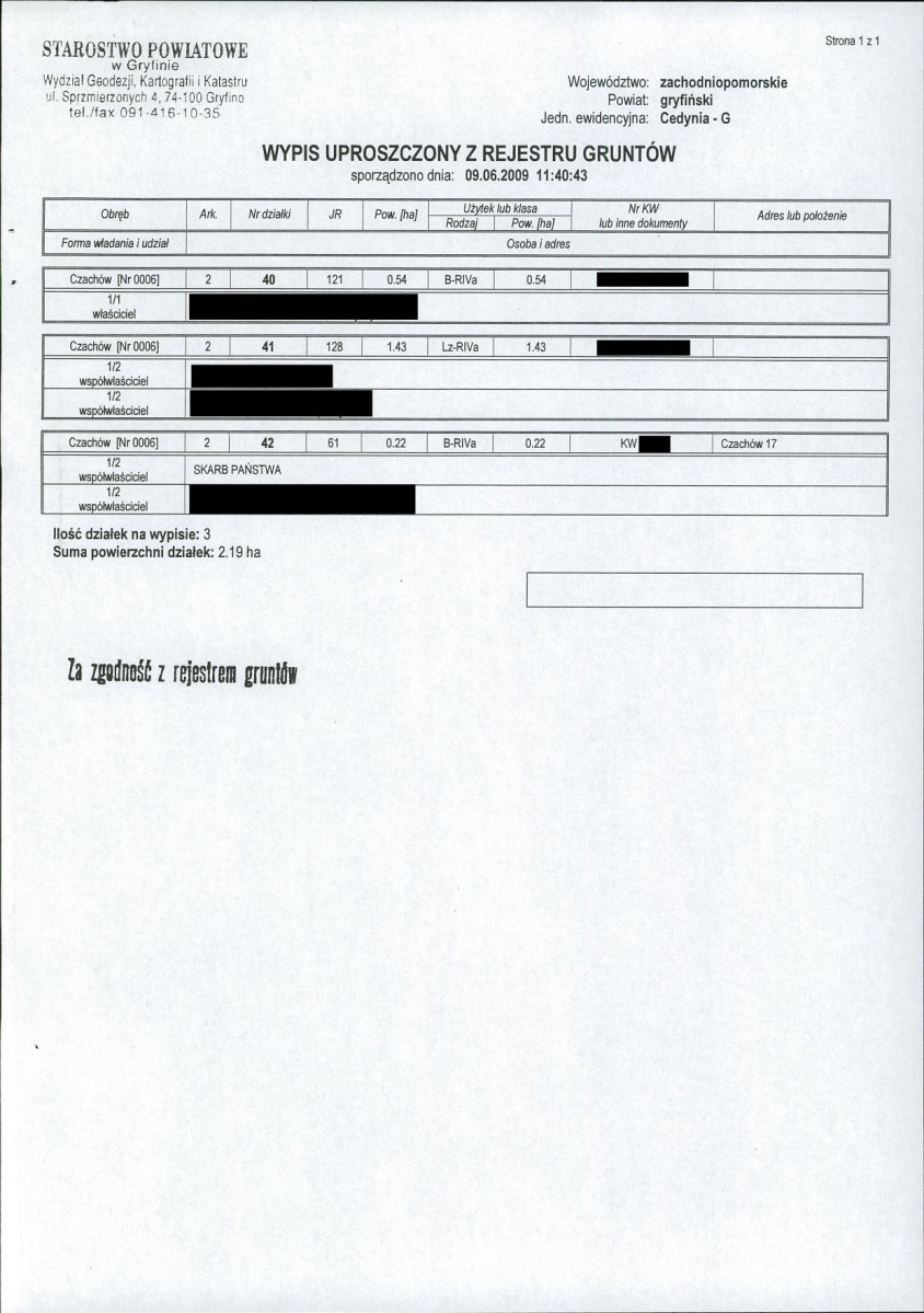 EP - Ewidencja parkowa, skan nr 44