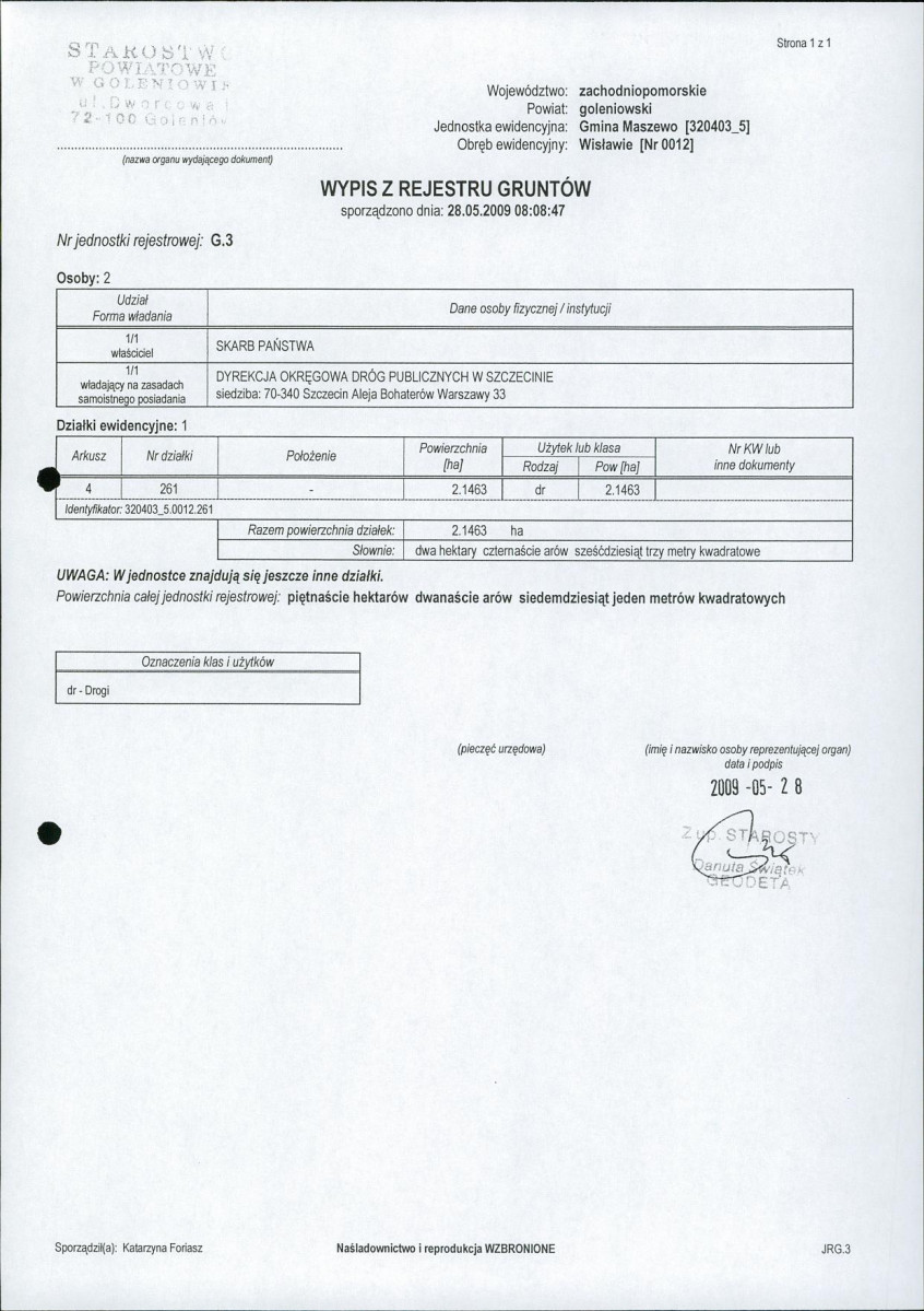 EP - Ewidencja parkowa, skan nr 14