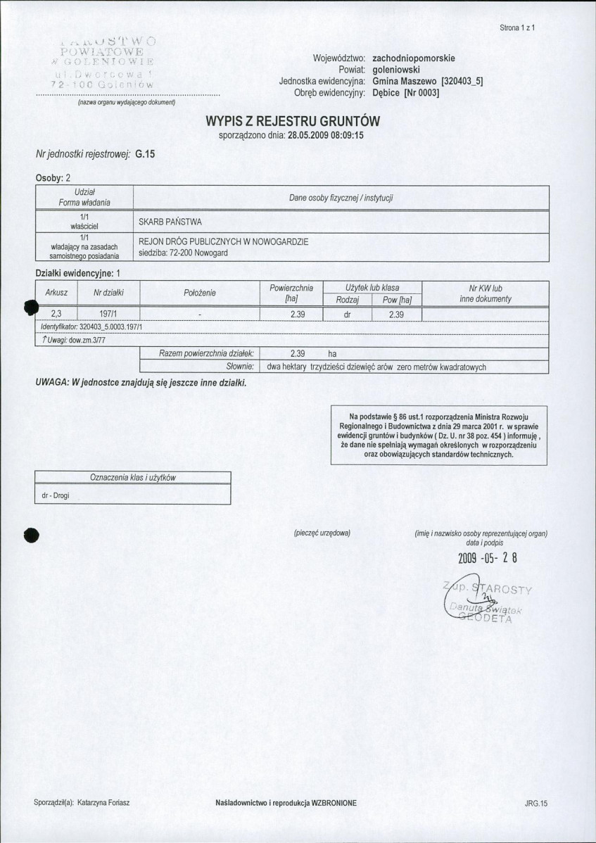 EP - Ewidencja parkowa, skan nr 16