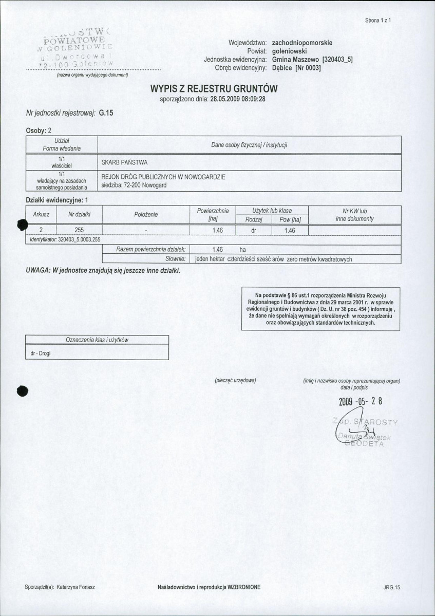 EP - Ewidencja parkowa, skan nr 17