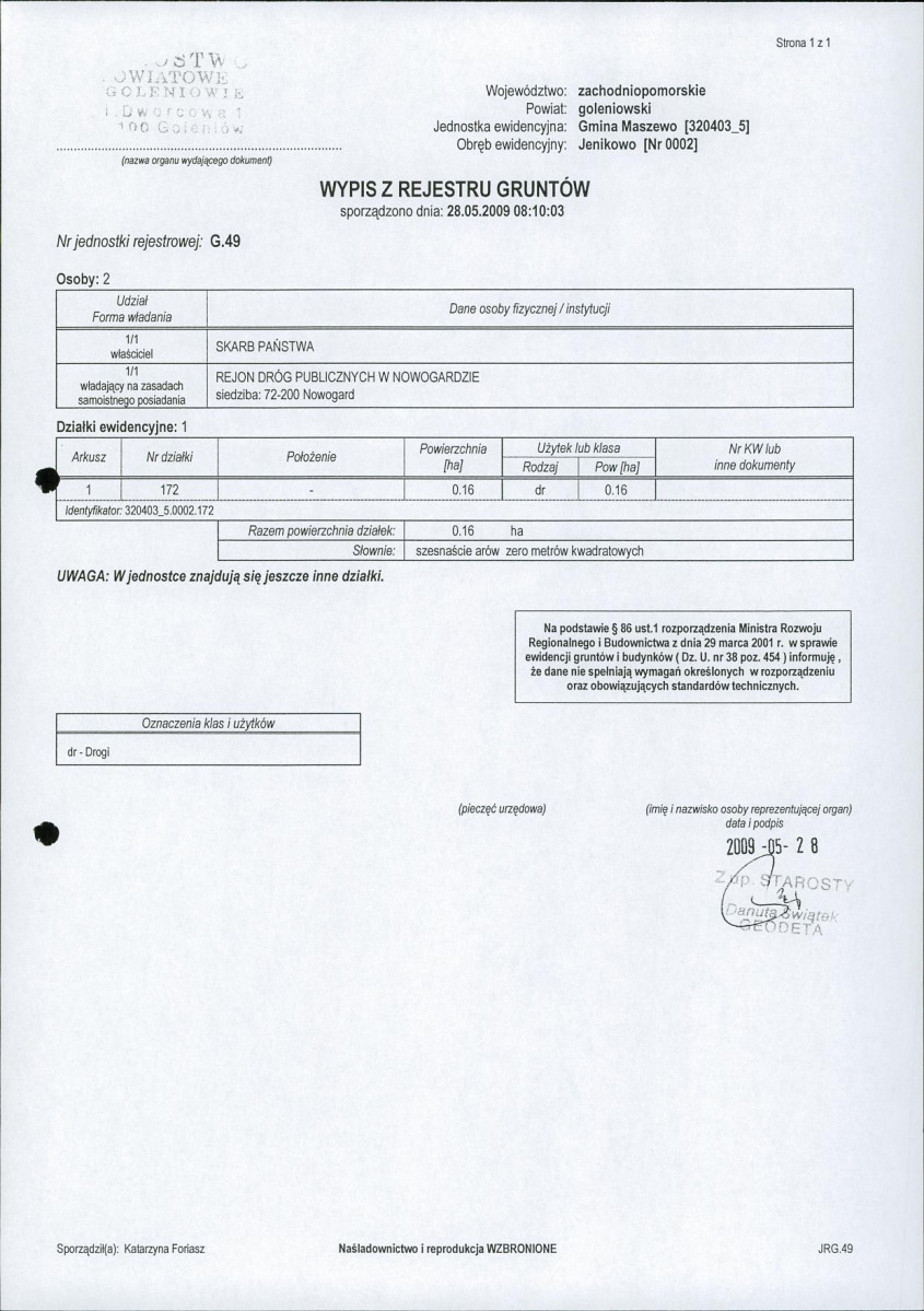 EP - Ewidencja parkowa, skan nr 20