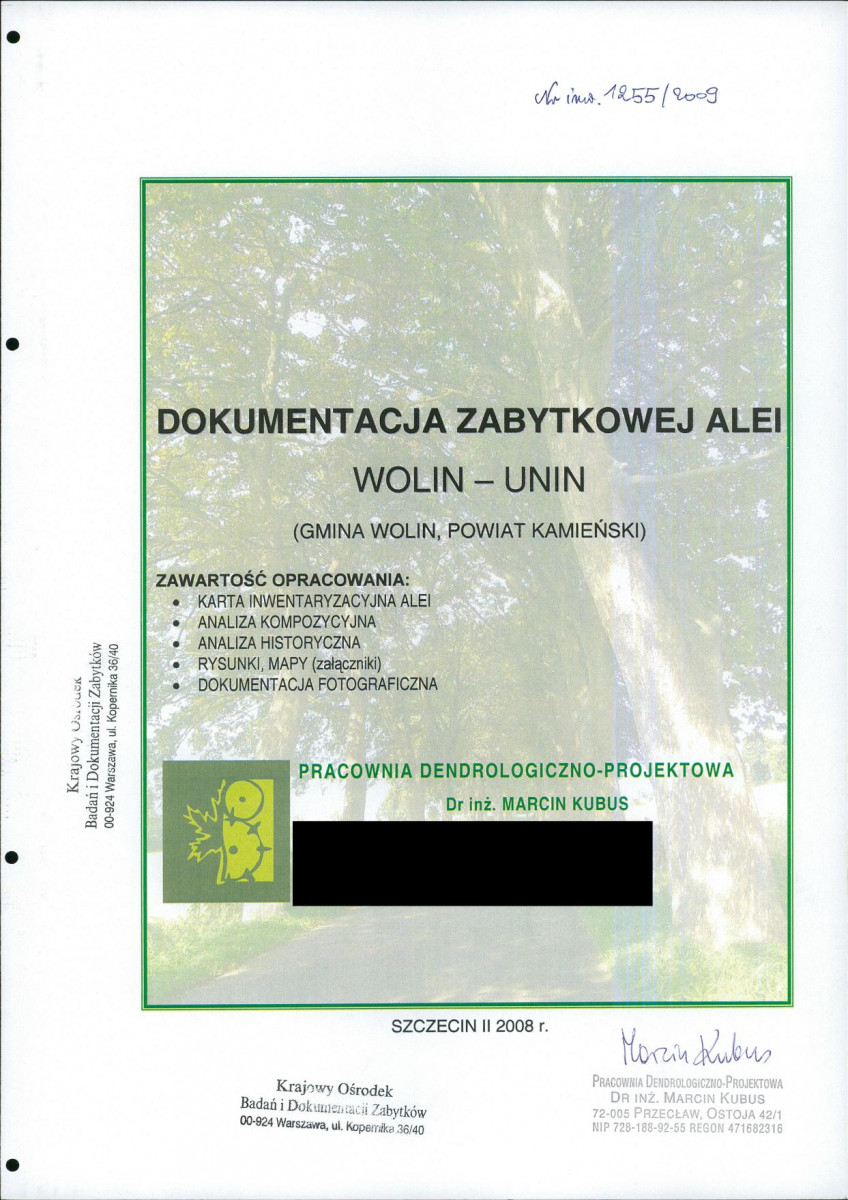 EP - Ewidencja parkowa, skan nr 2