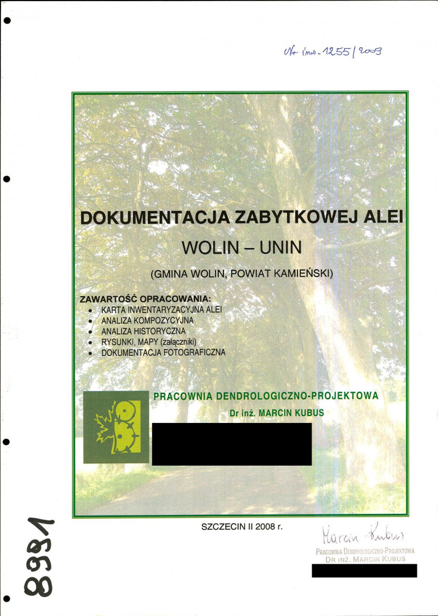 EP - Ewidencja parkowa, skan nr 1