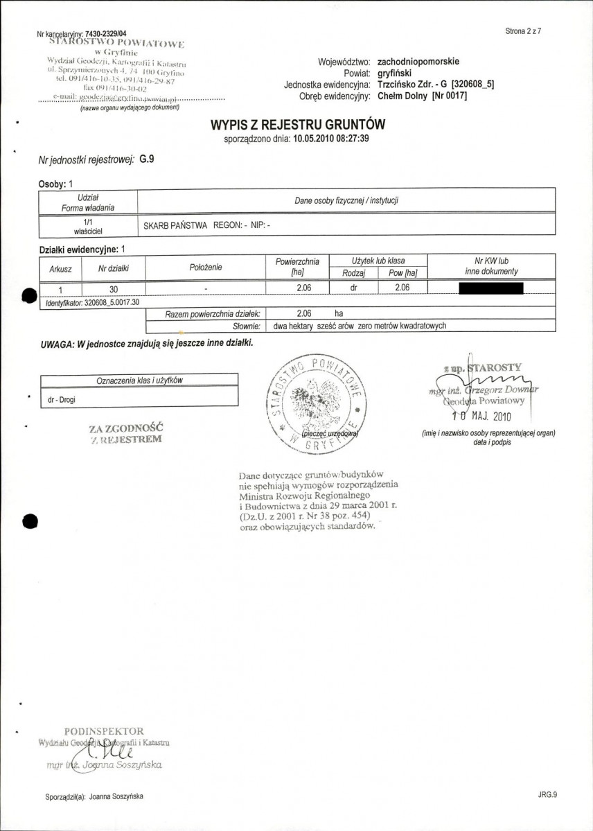 EP - Ewidencja parkowa, skan nr 23