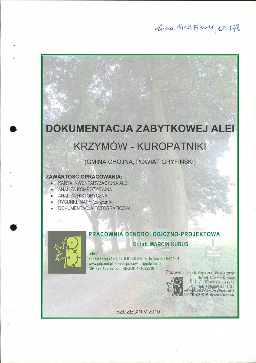 EP - Ewidencja parkowa, skan nr 2