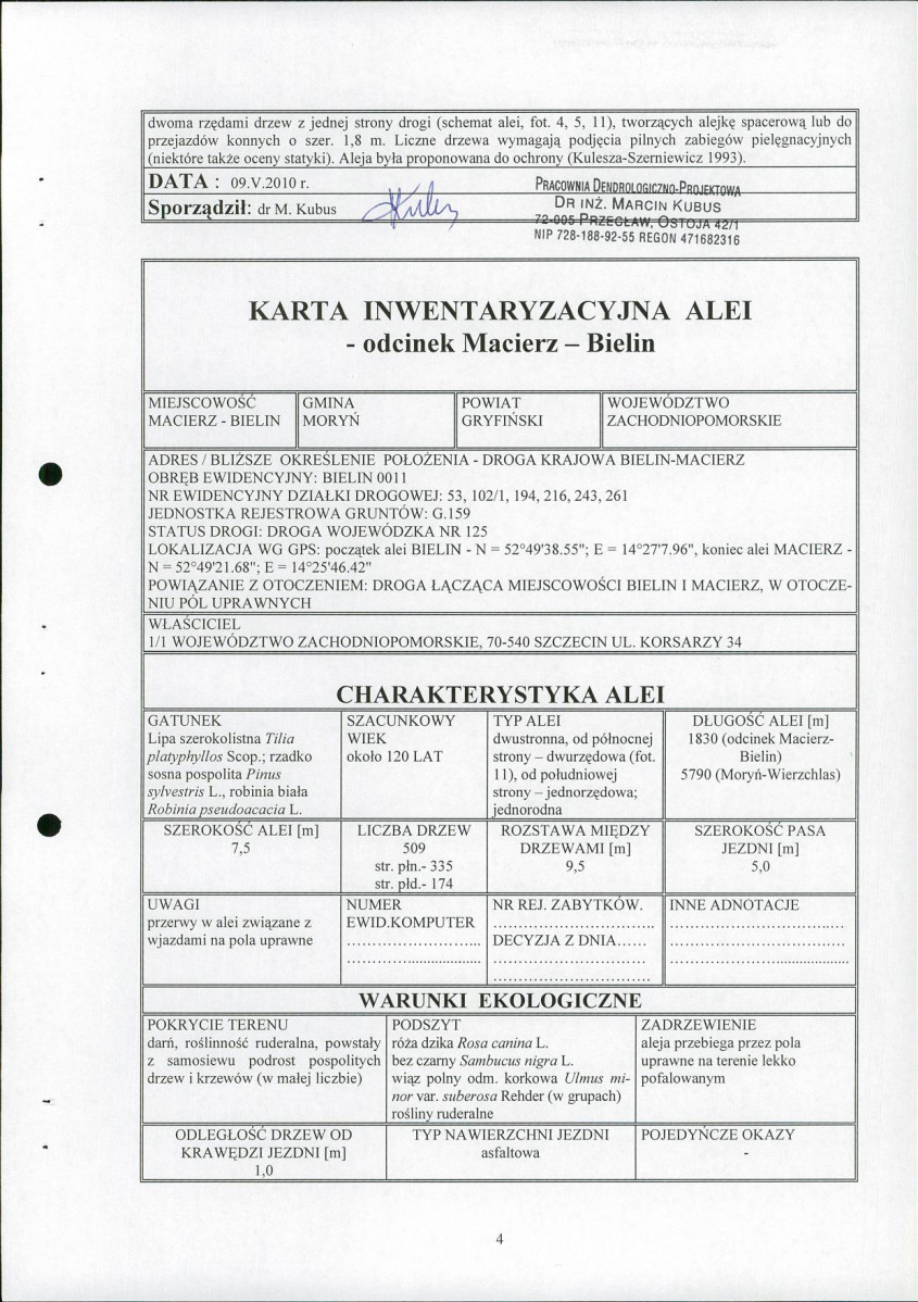 EP - Ewidencja parkowa, skan nr 5