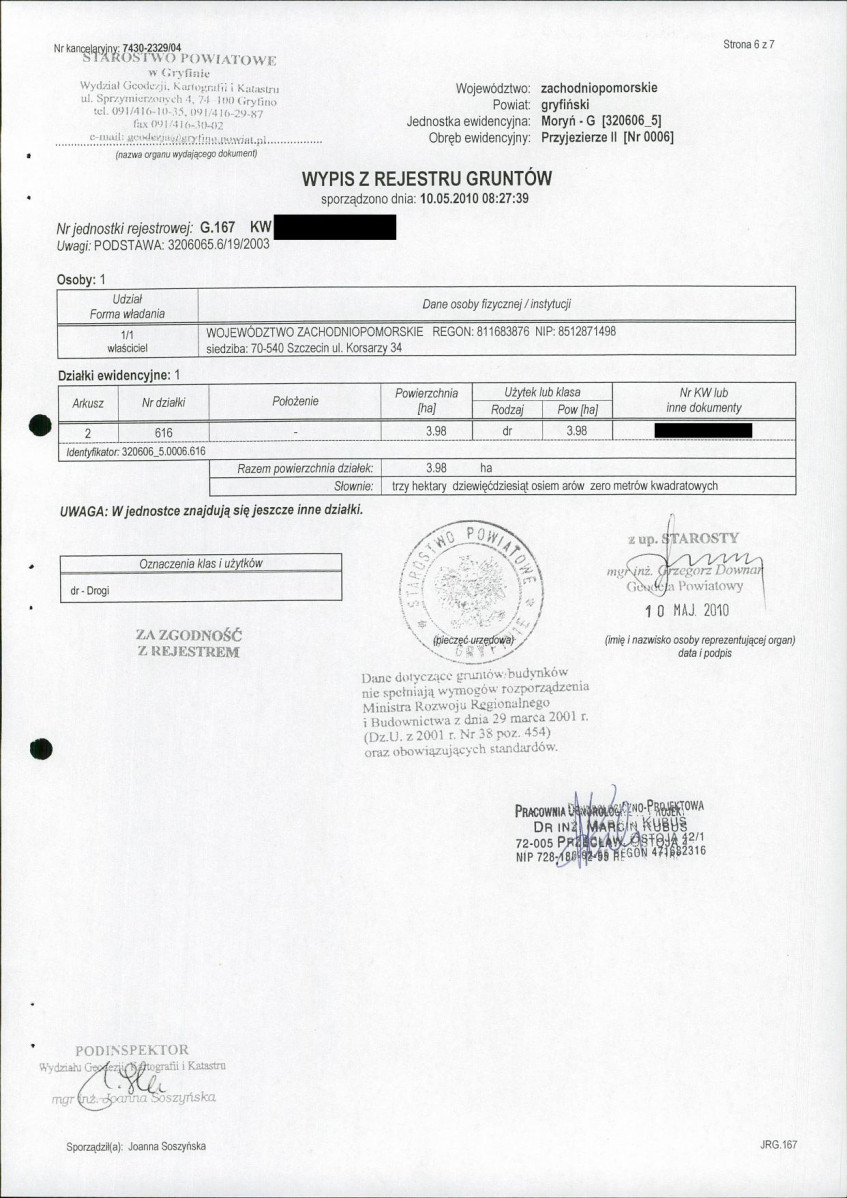 EP - Ewidencja parkowa, skan nr 30