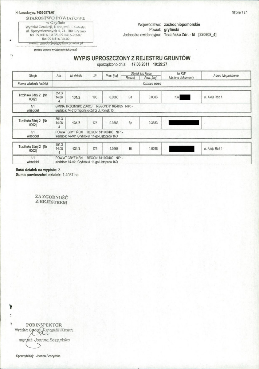 EP - Ewidencja parkowa, skan nr 53