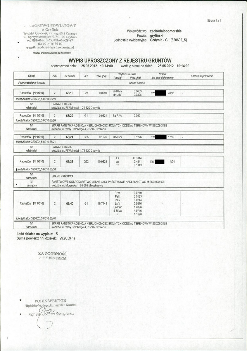 EP - Ewidencja parkowa, skan nr 63