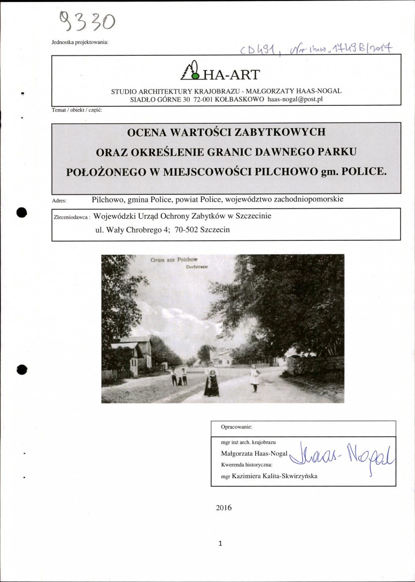 Ewidencja parkowa, skan nr 1