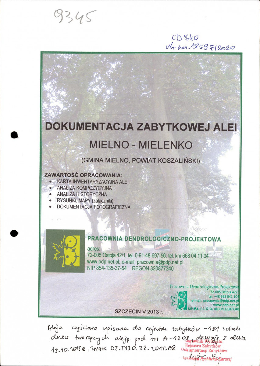 EP - Ewidencja parkowa, skan nr 1