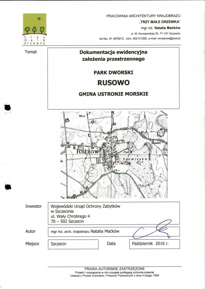 Ewidencja parkowa, skan nr 2