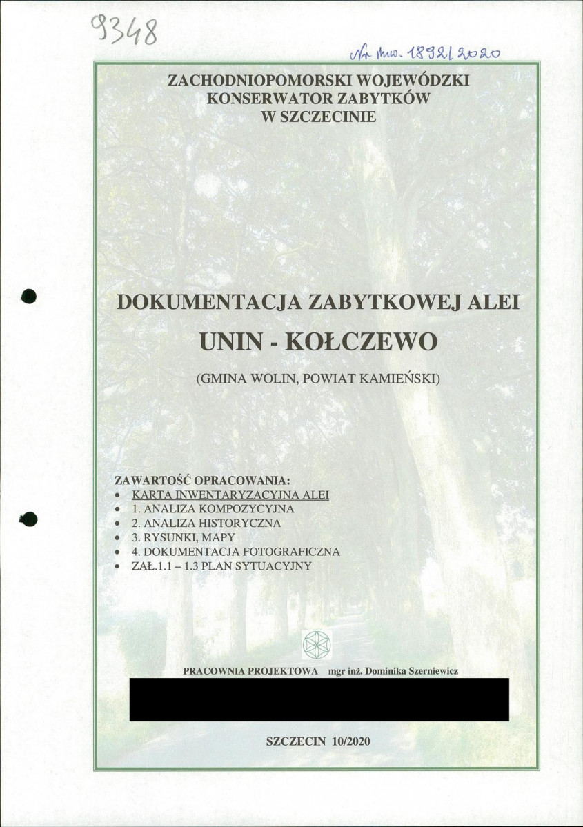 EP - Ewidencja parkowa, skan nr 1