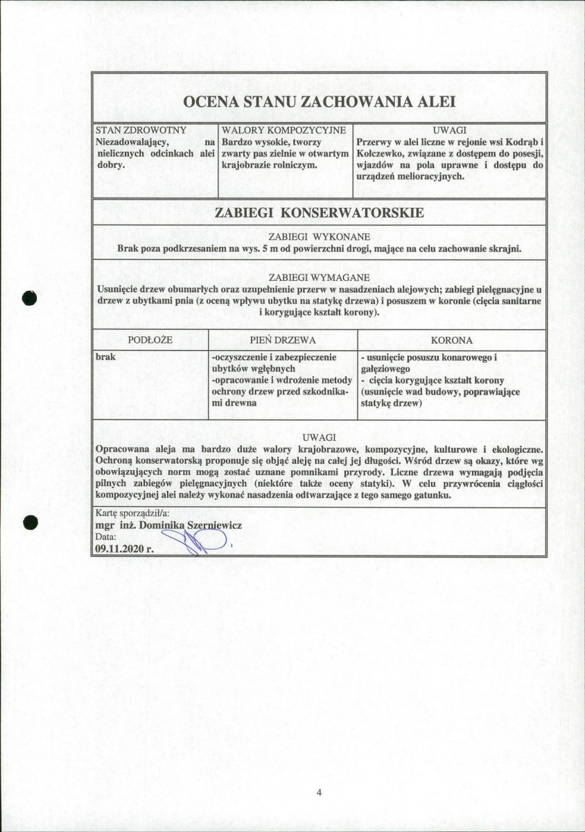 EP - Ewidencja parkowa, skan nr 4