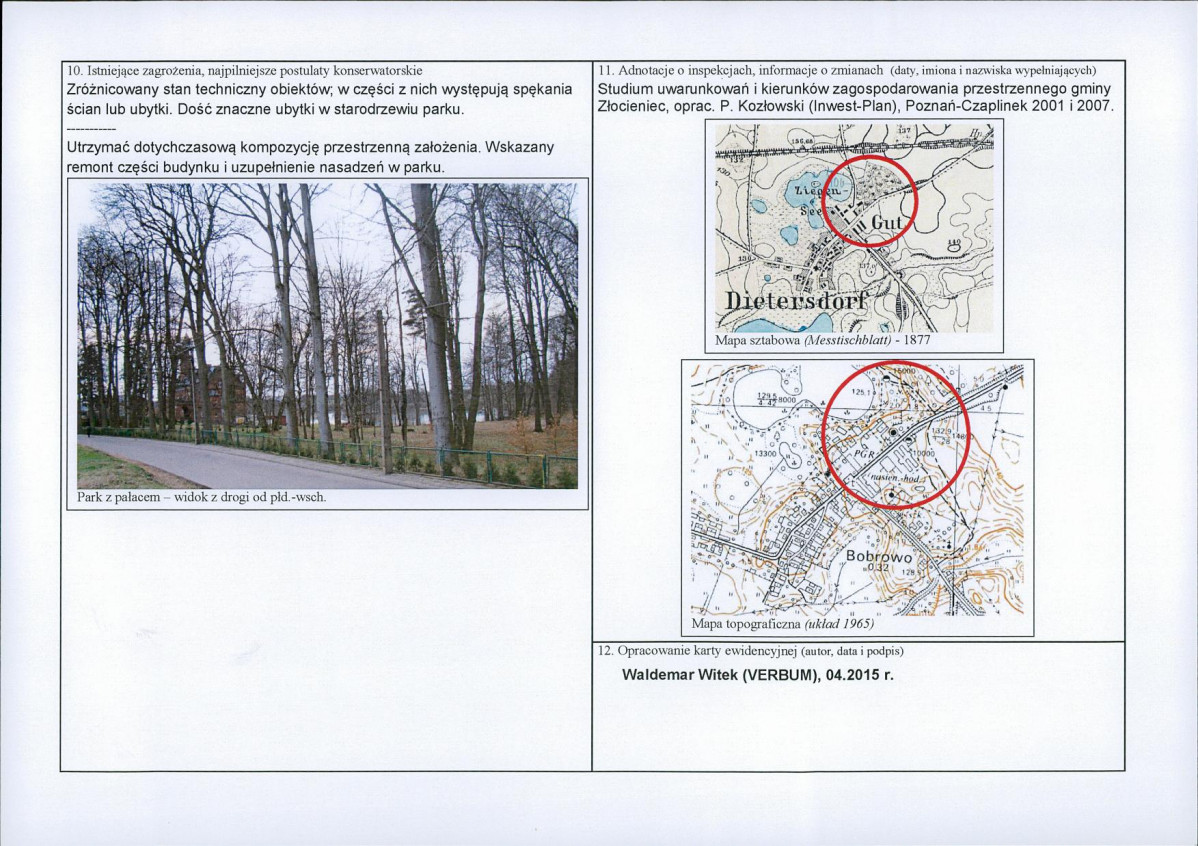 Karta obiektu niewpisanego do rejestru, skan nr 2