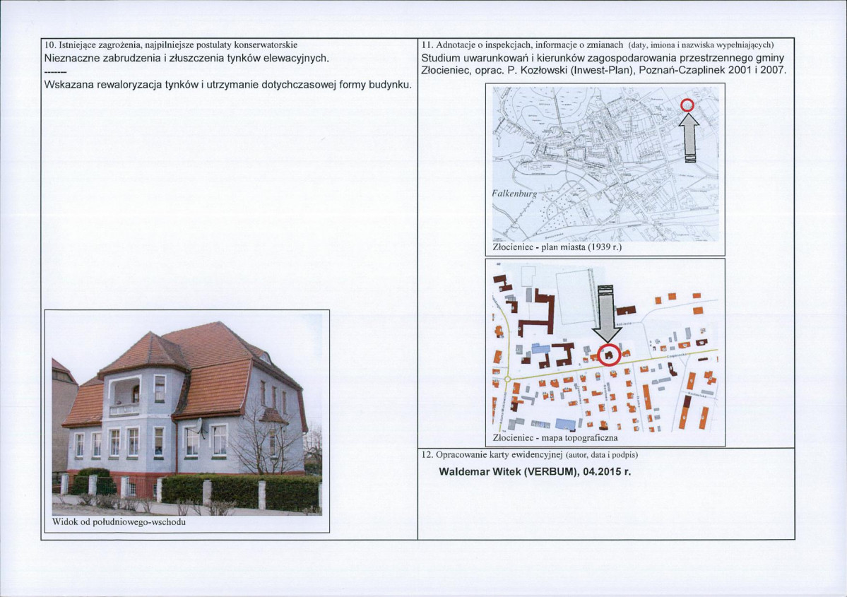 Karta obiektu niewpisanego do rejestru, skan nr 2