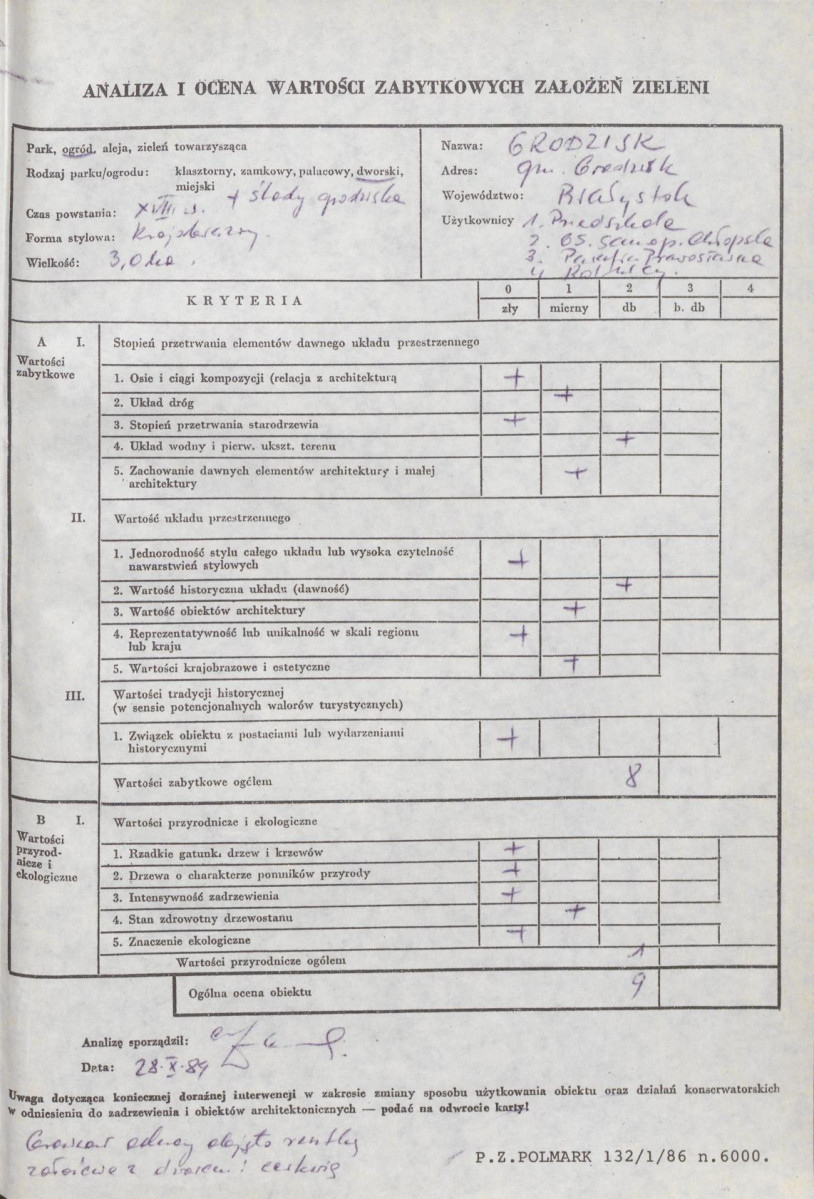 Ewidencja parkowa, skan nr 5
