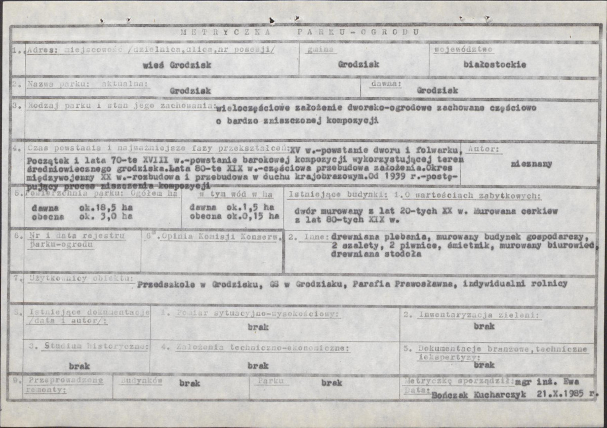 Ewidencja parkowa, skan nr 7