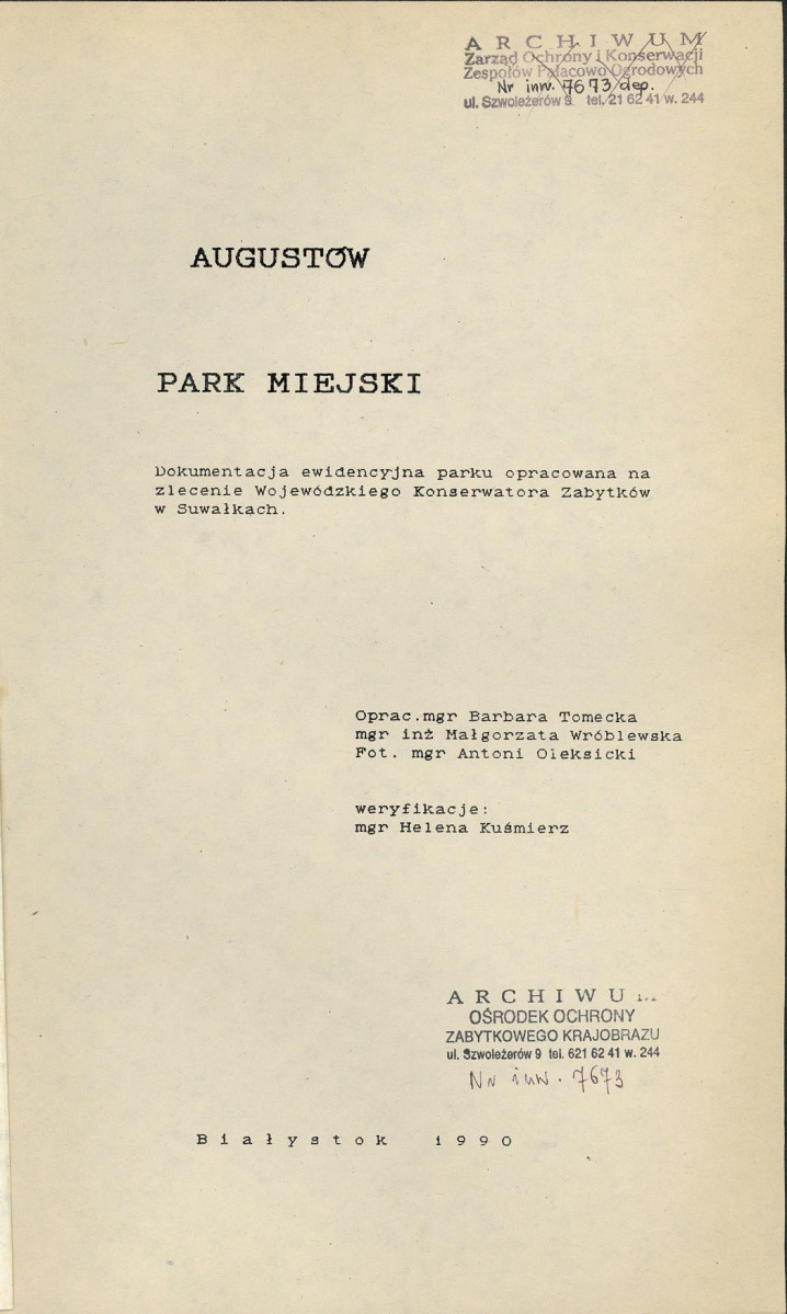 EP - Ewidencja parkowa, skan nr 4