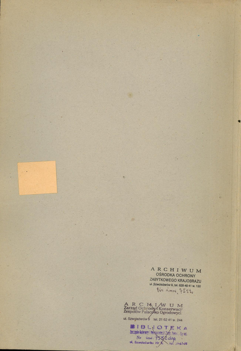 EP - Ewidencja parkowa, skan nr 2