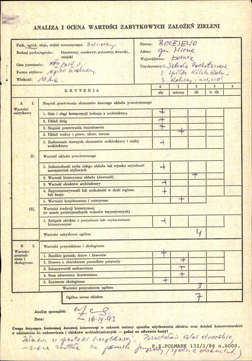 EP - Ewidencja parkowa, skan nr 3