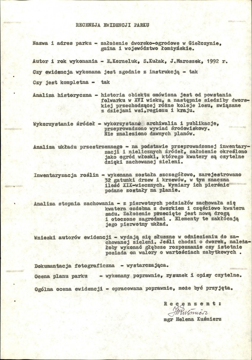 EP - Ewidencja parkowa, skan nr 6