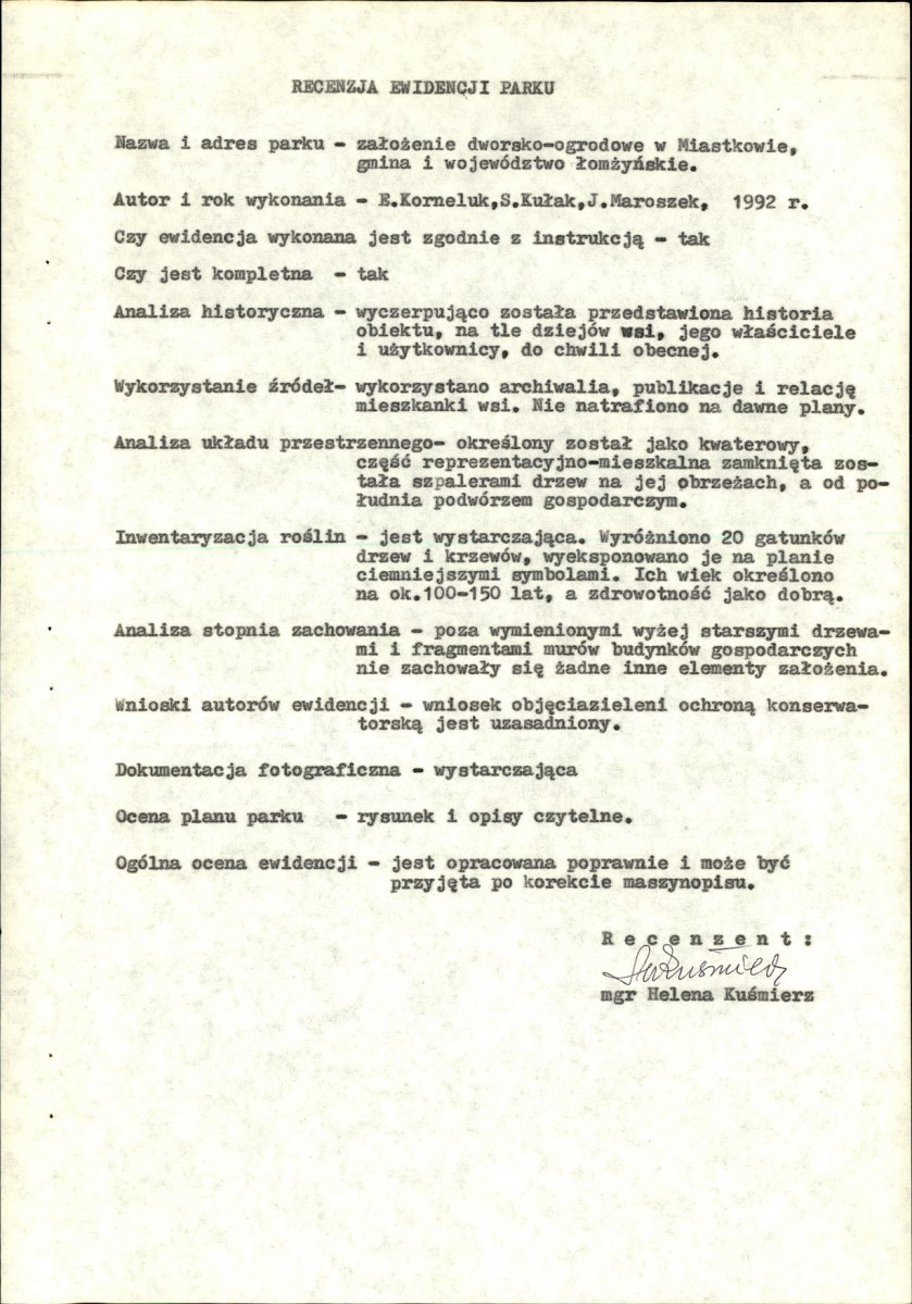 EP - Ewidencja parkowa, skan nr 6