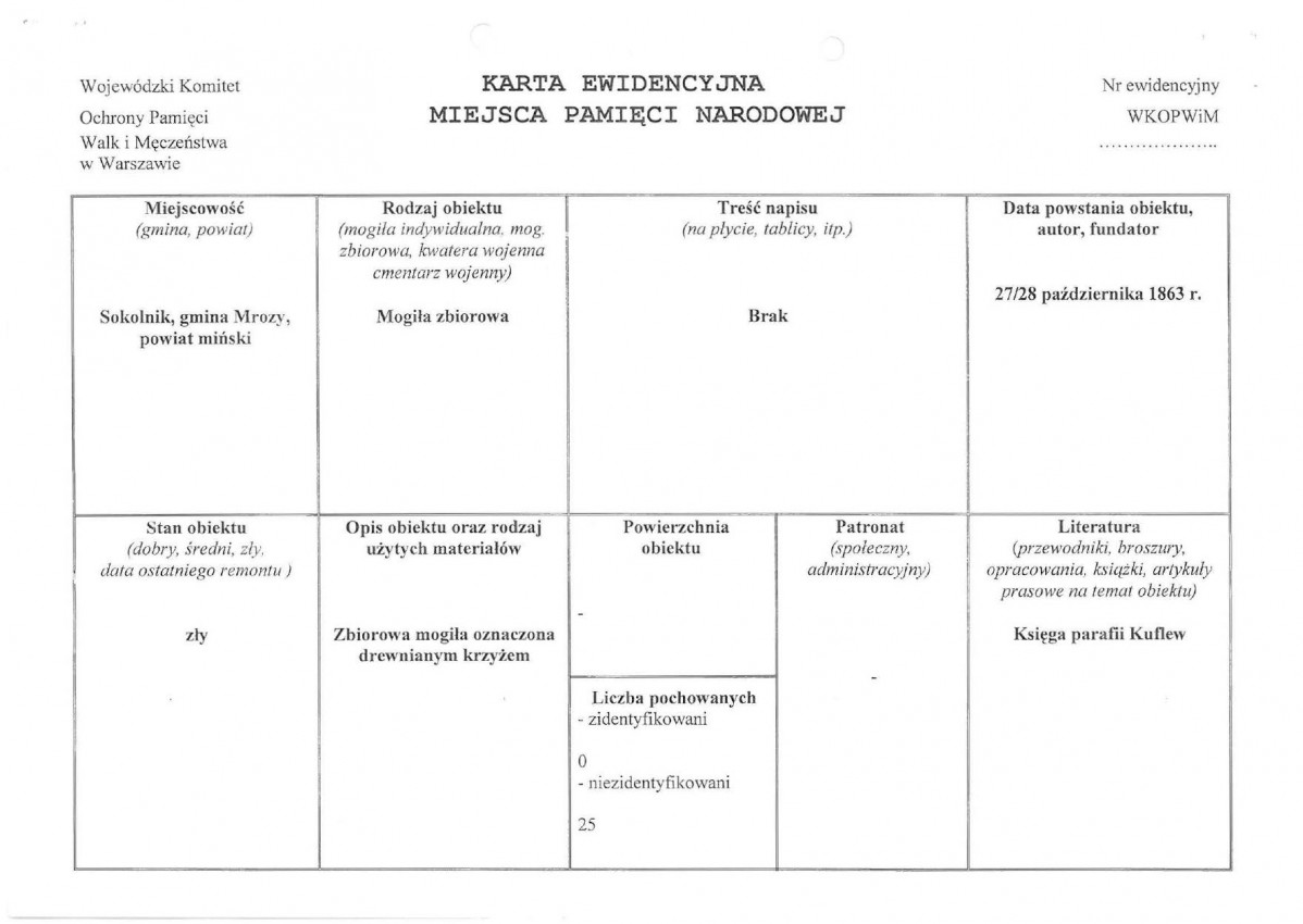 karta ewidencyjna, skan nr 1