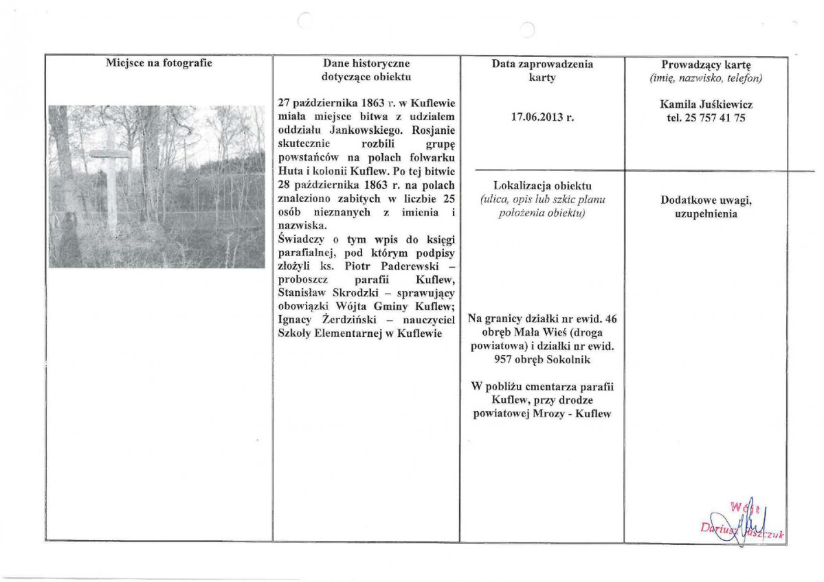 karta ewidencyjna, skan nr 2